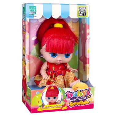 Imagem de Boneca Babys Collection Mini Sorvetinho Morango - Super Toys