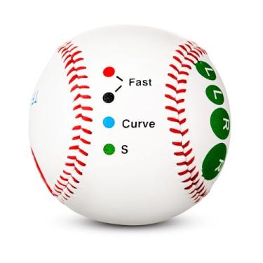 Imagem de RoundFunny 1 peça de beisebol de treinamento com marcadores de posicionamento de dedos, equipamento de treinamento de beisebol para adolescentes iniciantes aprenderem várias pegadas