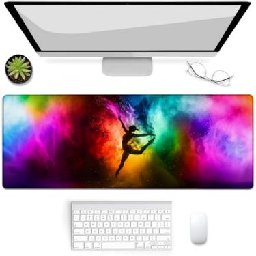 Imagem de VANZEV Mouse pad colorido para jogos de dança, tapete de mouse, tapete de mesa, base de borracha antiderrapante para computadores, laptop, escritório, escola, acessórios de casa, presentes de