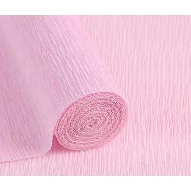 Imagem de LCREATE Rolo De Papel Crepom 2,4 M Comprimento E 43 Cm Largura Para Cerimônias Casamento Decoração Diversos Festivais Grandes (Rosa Claro)