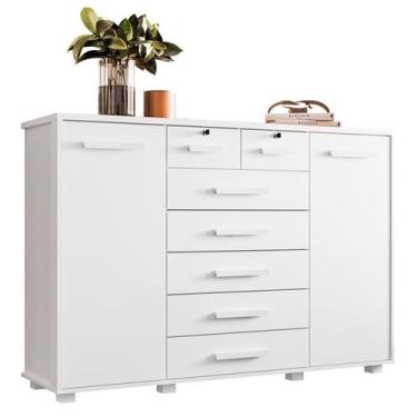 Imagem de Cômoda Fontana 7 Gavetas Branco - ABZ - Albatroz