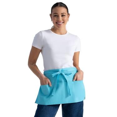 Imagem de Chef Works Avental de garçonete unissex, turquesa, tamanho único