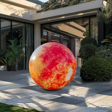 Imagem de OZIS Balões infláveis grandes de planetas infláveis de LED para decoração de instituições educacionais/planetário/loja/igreja/clube