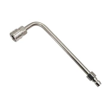 Imagem de Gralara Haste de limpeza de calhas para lavadora de alta pressão, fácil de instalar, suprimentos multifuncionais, extensão angular, acessório para casa, 160mm L Shaped