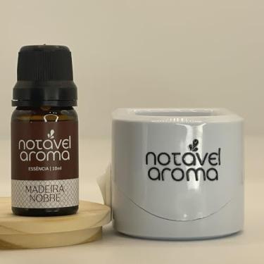 Imagem de Kit Difusor Elétrico com Essência Concentrada de Ambiente 10ml Notavel Aroma (Difusor Branco, Madeira Nobre)