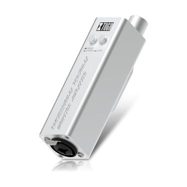 Imagem de XTUGA Sistema de monitor de ouvido portátil, amplificador de fone de ouvido com comutação estéreo/mono, IEM sem fio com botão de ganho Saída XLR/TRS para apresentações de palco de tecladistas de
