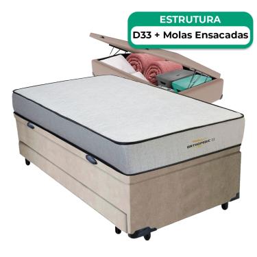 Imagem de Bicama Baú + Colchão Orthopedic D33 V-Store 78x188x74