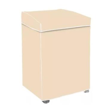 Imagem de Capa Protetora para Máquina de Lavar, PVC Impermeável, Compatível com Consul, Brastemp, Colormaq e Dako, Modelos Facilite, CWM Maxi, Tamanhos 10kg, 11kg 12kg. Bege