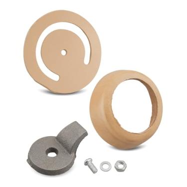 Imagem de Kit de reparo de bomba de jarro e conjunto de peças de poço adequado para bombas manuais Simmons 1160/PM500 e nº 2, válvula inferior de couro, válvula de retenção de ferro fundido de copo de couro