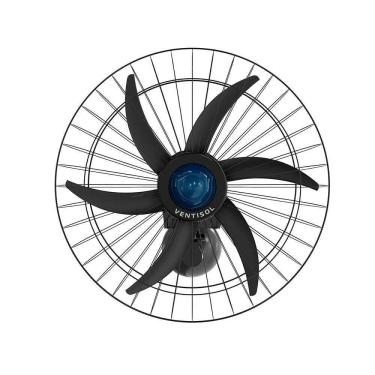 Imagem de Ventilador Osc Parede Falcon 60cm 6 Pás Preto-azul Bivolt