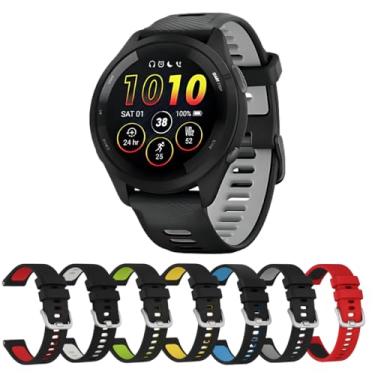 Imagem de Pulseira Para Garmin Venu 2 Forerunner 255/265 Vivoactive 4 DM ACESSÓRIOS (Preto e Vermelho)
