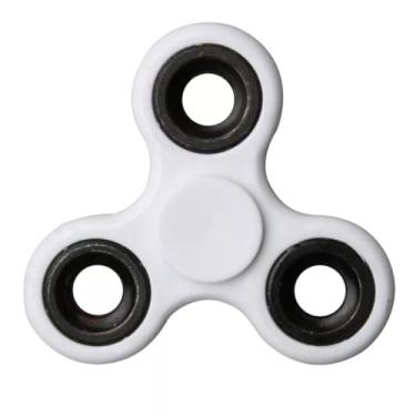 Imagem de Brinquedo Giratório Anti Estresse Ansiedade Pop It, Hand Spinner Branco