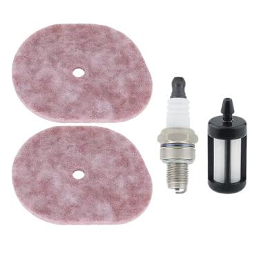 Imagem de KELKONG FS56RC Filtro de ar para peças de aparador STIHL para FS56RC, FS40C, FS56, FS70, KM56RC, FS40, KM56, FC56C, FC70, FC56, FS50C, FS70RC, FS50, FS56C com mangueira de combustível, vela de ignição