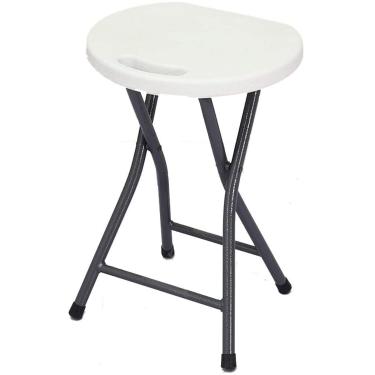 Imagem de Tamborete De Dobramento De Grande Resistência Projeto Ergonômico Original De Seat Tamborete De Barra Da Capacidade De 200 Quilogramas, White, One Size