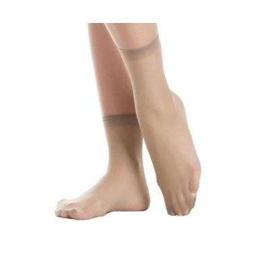 Imagem de Meia Soquete Trifil W06126 Fio 20 Punho Duplo Poliamida, Natural claro