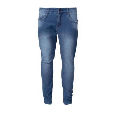 Imagem de Calça Jeans Masculina Ice Jeans Reta Azul Tradicional, Azul, 38