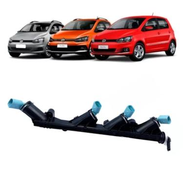 Imagem de Flauta Bico Injetor Com Bico Com Vela Aquecedora - Gol 2013 A 2016 / Fox 2015 A 2017 / Spacefos 2015 A 2017 / Saveiro 2014 A 2017 - 04E133319S