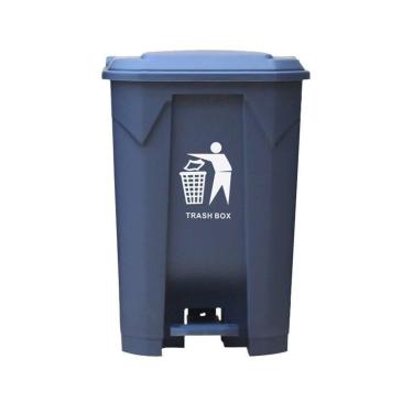 Imagem de Lixeira Comercial Lata Lixo Multifuncional Tipo Pedal Balde Limpeza Resíduos Cozinha Alta Capacidade Lixeiras Internas/externas(50L)