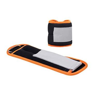 Imagem de Pesos no tornozelo, pesos de pulso para mulheres, 2 x 0,25 kg/0,5 kg de peso da perna de mão para crianças sacos de areia com braçadeira ajustável alargada de 5 cm, para corrida, ginástica, aeróbica