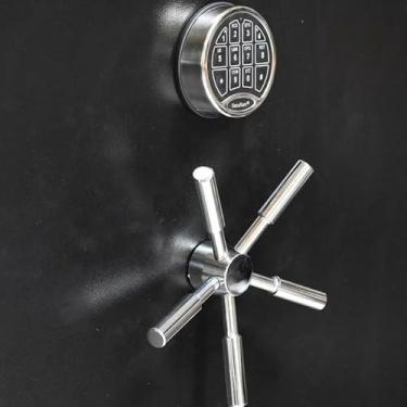 Imagem de AVB Cofre Digital Grande com 7 Prateleiras, 150 x 101 x 68 cm, Aço, Preto, 279 kg, Trava Eletrônica