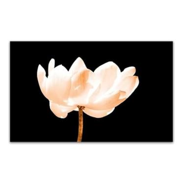 Imagem de Quadro Decorativo Floral Contemporâneo 60x40 cm, Tela em Canvas na Horizontal ideal para ambiente de Sala, Quarto e Hall