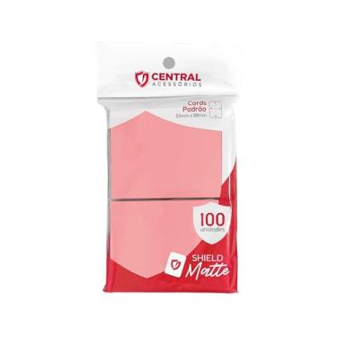 Imagem de Shield Matte Standard Cor Rosé Rosa Fosco Sleeve com 100 Protetores de cartas cartinhas para TCG Magic, K-POP, Dorama e outrs Cardgames