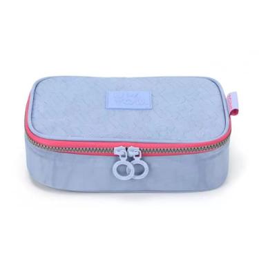 Imagem de Estojo Escolar Box UP4YOU Matelasse Azul Claro Luxcel