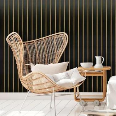 Imagem de Placa Ripadas MDF Autocolante 45cm por 11cm fácil instalação - Genêric