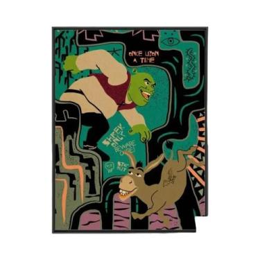 Imagem de Shrek Clássico Anime Vintage Poster Sem Moldura Arte De Parede Para Qu