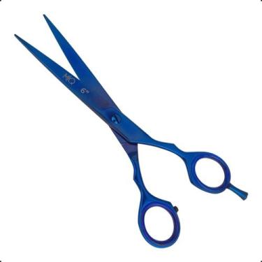 Imagem de Tesoura Profissional Talent Fio Navalha 6" Blue - MQ Hair