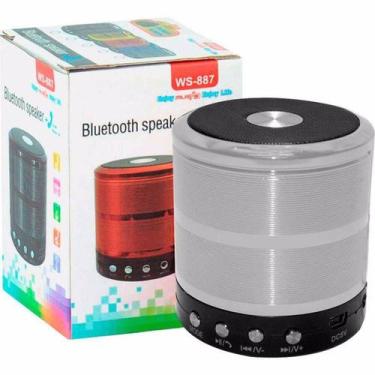 Imagem de Caixa Som Bluetooth Potente Ws-887 3W SD FM - Preto - Ws Sound