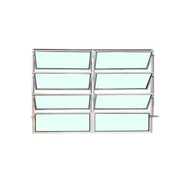 Imagem de Vitro Basculante 2 Seções Branco 80x150 Linha Esmeralda Vidro Liso