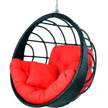 Imagem de Balanço Ninho Suspenso Hungria Preto E Lisato Vermelho