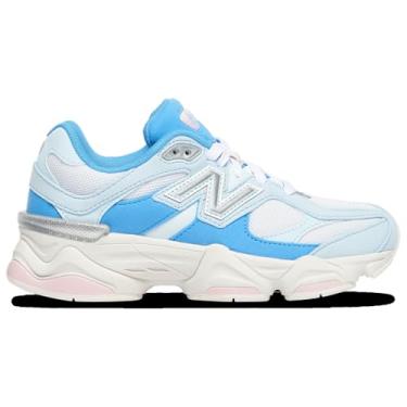 Imagem de New Balance Tênis adulto 9060 unissex, Azul, branco, rosa, 6.5 Women/5 Men