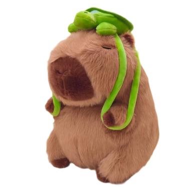 Imagem de Brinquedo de pelúcia Sweesies Capybara com mochila Turtle para crianças