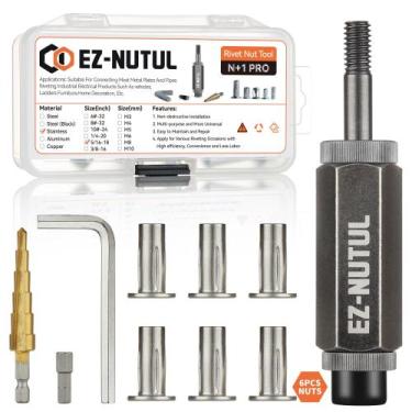 Imagem de Conjunto de ferramentas de instalação Rivet Nut EZ-NUTUL com kit Plus 