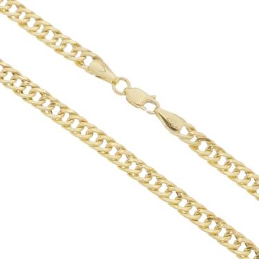 Imagem de Corrente Feminina Grumet Duplo 40cm Grossa 4,8mm Ouro 18k 750