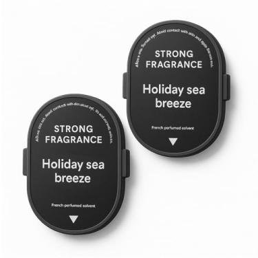 Imagem de Refil de ambientador automotivo WY 051 (1000 sprays*2) Aromatizadores de ar de longa duração de perfume dedicado 6 meses (2 peças oceanos)