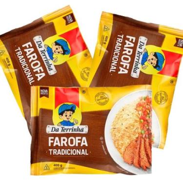 Imagem de Kit 3 Farofa Pronta da Terrinha Tradicional 400g
