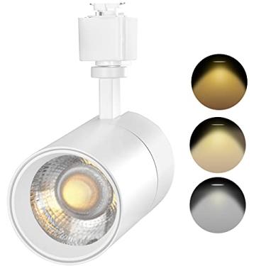 Imagem de VANoopee Cabeças De Iluminação Trilho Tipo J 3 Cores 20 W Para Juno Rail - Luminárias Led Brilhantes Reguláveis 3000 K, 4000 K E 5000 Holofote Teto Tarefas Destaque, Sem Cintilação Cri90+ 36 ° 2000