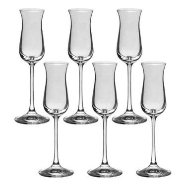 Imagem de Taça De Cristal Bohemia Para Grappa 50ml Forum 6 Peças - Bohemia Cryst