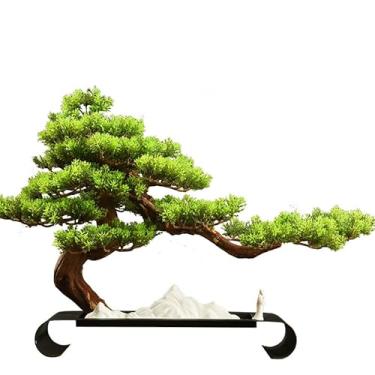 Imagem de Bonsai artificial, plantas artificiais, decoração de plantas falsas para casa, mesa, escritório, quarto, sala de estar, bonsai artificial