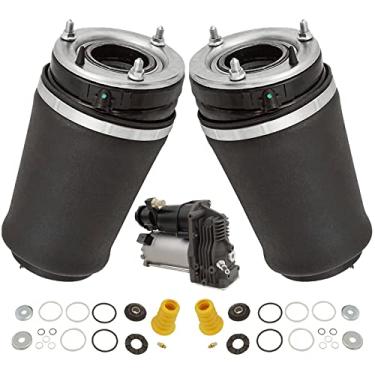 Imagem de TRQ Kit de suspensão a ar frontal compressor de suspensão pneumática compatível com Land Rover Range Rover 2006-2012