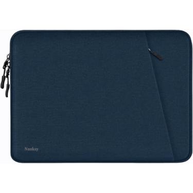Imagem de Capa para laptop de 14 polegadas, capa protetora à prova de choque para computador com bolso de acessórios, bolsa portátil para laptop compatível com MacBook Air/Pro de 14 polegadas, Dell, HP, Acer