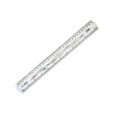 Imagem de Régua 30cm Maxcril cristal flexível