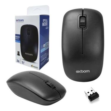Imagem de Mouse Sem Fio Óptico Slim USB PC Computador Notebook 2.4 gb 1600 DPI -