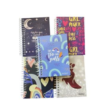 Imagem de kit 30un Caderno Espiral Capa Dura c/ 80 folhas cada de 1/8 - Blook, e