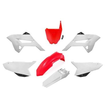Imagem de Kit Plástico Biker R1de Ride Honda Crf 230, Vermelho / Branco
