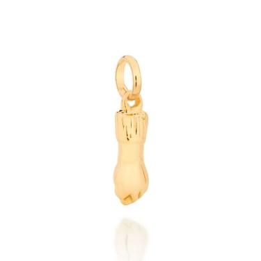 Imagem de Pingente Feminino Figa Banhado a Ouro 18k 540977 - Rommanel