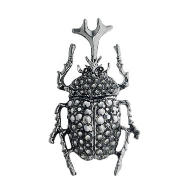 Imagem de KristLand - Broche vintage de strass e besouro de rinoceronte, cristais, broche, inseto, presente para amantes de insetos, Cristal, Cristais